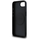 Husa de protectie Guess Hardcase 4G Script Logo (GUHMPSE4HG4SHK) compatibil cu iPhone 16e / iPhone 17e, Negru