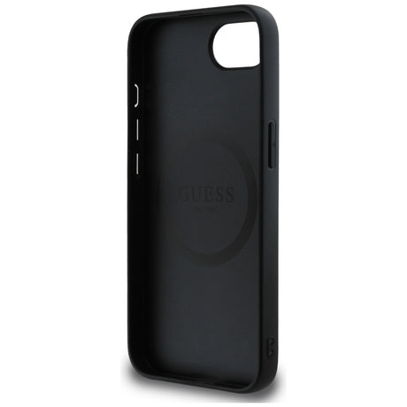 Husa de protectie Guess Hardcase 4G Script Logo (GUHMPSE4HG4SHK) compatibil cu iPhone 16e / iPhone 17e, Negru