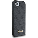 Husa de protectie Guess Hardcase 4G Script Logo (GUHMPSE4HG4SHK) compatibil cu iPhone 16e / iPhone 17e, Negru