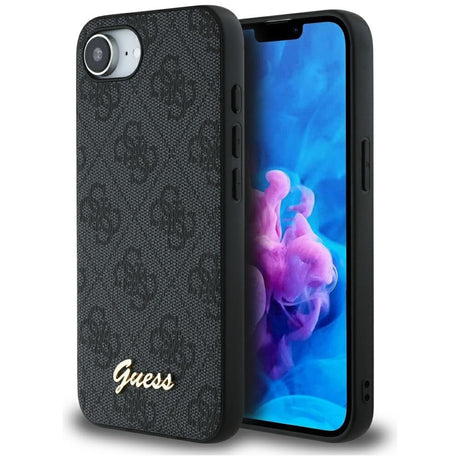 Husa de protectie Guess Hardcase 4G Script Logo (GUHMPSE4HG4SHK) compatibil cu iPhone 16e / iPhone 17e, Negru