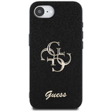 Husa de protectie Guess Glitter Fixed Big 4G (GUHCPSE4HG4SGK) compatibil cu iPhone 16e / iPhone 17e, Negru