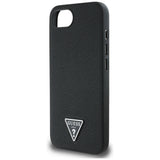 Husa de protectie Guess Grained PU Triangle Logo MagSafe (GUHMPSE4PGTSPSK) compatibil cu iPhone 16e / iPhone 17e, Negru