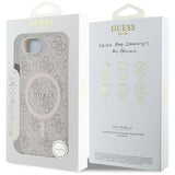 Husa de protectie Guess 4G Ring Classic Logo MagSafe (GUHMPSE4G4GFRP) compatibil cu iPhone 16e / iPhone 17e, Roz