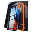 Folie de protectie Torras GlassGo Epic Privacy compatibil cu iPhone 15 Pro Max, Negru