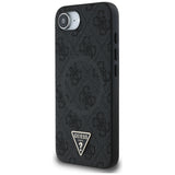 Husa de protectie Guess 4G Ring Triangle Logo MagSafe (GUHMPSE4P4TDPK) compatibil cu iPhone 16e / iPhone 17e, Negru
