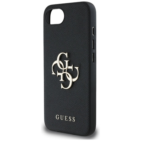 Husa de protectie Guess Hardcase 4G Grained Big and Classic Logo (GUHCPSE4PGT4MBK) compatibil cu iPhone 16e / iPhone 17e, Negru