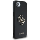 Husa de protectie Guess Hardcase 4G Grained Big and Classic Logo (GUHCPSE4PGT4MBK) compatibil cu iPhone 16e / iPhone 17e, Negru
