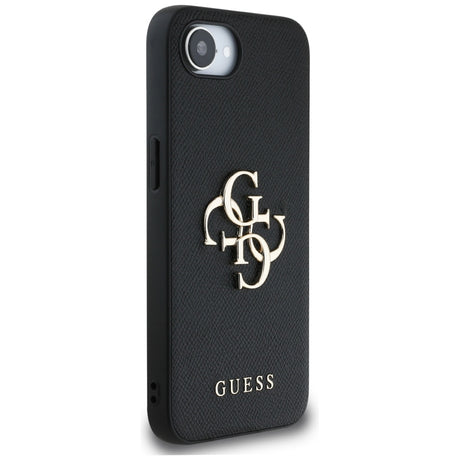 Husa de protectie Guess Hardcase 4G Grained Big and Classic Logo (GUHCPSE4PGT4MBK) compatibil cu iPhone 16e / iPhone 17e, Negru