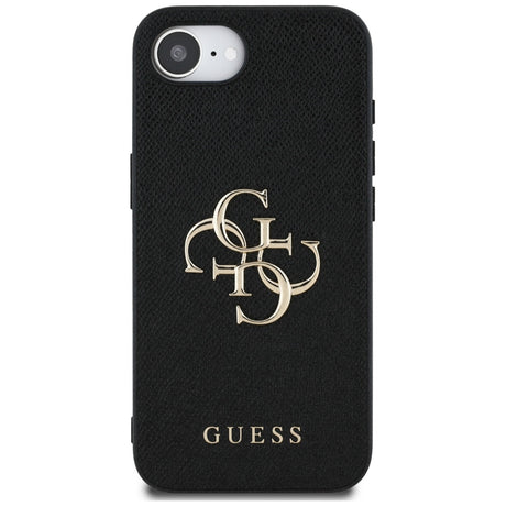 Husa de protectie Guess Hardcase 4G Grained Big and Classic Logo (GUHCPSE4PGT4MBK) compatibil cu iPhone 16e / iPhone 17e, Negru