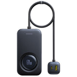 Incarcator Baseus Car PrimeTrip VW1 (C00069000121-00), 3x USB, 3x Type-C, 105W, Fast Charge, 60W Retractable Cable, Negru