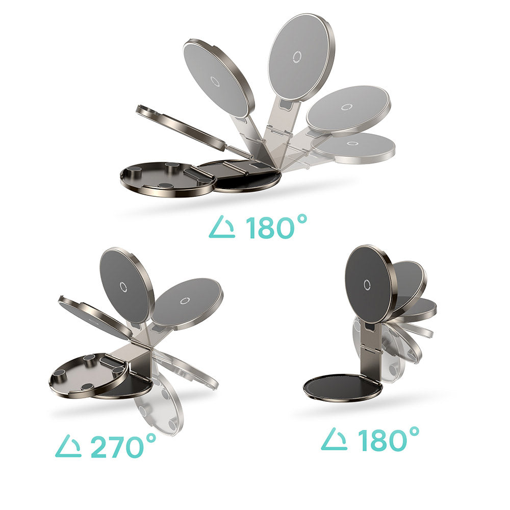 Suport Baseus PrimeTrip VX1 Versatile (C4016900C123-00), for Travel, Magnetic, Ultra-Thin, Foldable, Negru