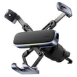 Suport Baseus (C40483401813-00), for Phone/Tablet, Leather Finish, Retractable Arms, Auto Clamping, Negru Silver