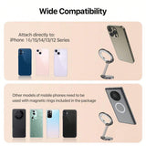 Suport Techsuit TitanMagX (S13), for Dashboard and Desk, MagSafe Compatible, Foldable, Adjustable, 3M Adhesive, Gri
