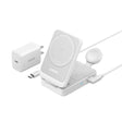 Incarcator Anker Charging Station MagGo 3in1 (B2557321), Qi2, for Apple, 15W, with USB-C Charger and Cable Type-C, Alb