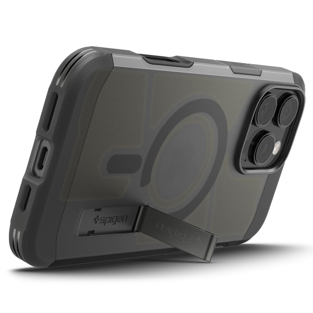 Husa de protectie Spigen Tough Armor MagSafe (ACS09070) compatibil cu iPhone 16 Pro Max, Frost Black