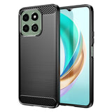 Husa de protectie Techsuit Carbon Silicone compatibil cu Honor X6b, Negru