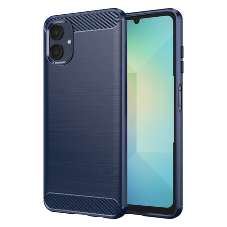 Husa de protectie Techsuit Carbon Silicone compatibil cu Samsung Galaxy A06, Albastru