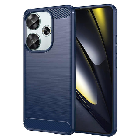 Husa de protectie Techsuit Carbon Silicone compatibil cu Xiaomi Poco F6, Albastru