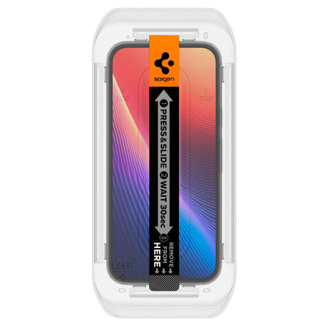 Folie de protectie Spigen (set de 2) Glas.tR EZ-FIT (AGL08938) compatibil cu Google Pixel 9a, Transparent