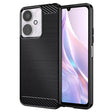 Husa de protectie Techsuit Carbon Silicone compatibil cu Xiaomi Redmi 13C 4G / Redmi 13C 5G / Poco C65, Negru