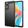 Husa de protectie Techsuit Carbon Silicone compatibil cu Oppo A58 4G, Negru