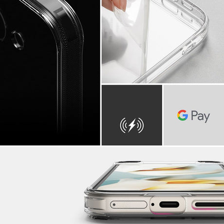 Husa de protectie Ringke Fusion compatibil cu Google Pixel 9a, Transparent Mat