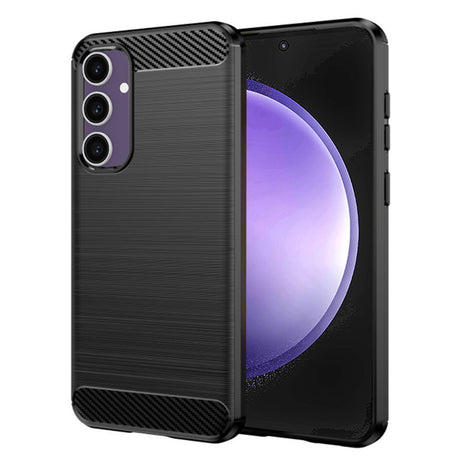 Husa de protectie Techsuit Carbon Silicone compatibil cu Samsung Galaxy S23 FE, Negru