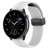 Curea smartwatch Techsuit Watchband 18mm (W011) compatibil cu Huawei Watch GT 4 (41mm)/W1/Honor Watch S1/Garmin Venu 2S/Vivoactive 4S, Alb