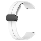 Curea smartwatch Techsuit Watchband 18mm (W011) compatibil cu Huawei Watch GT 4 (41mm)/W1/Honor Watch S1/Garmin Venu 2S/Vivoactive 4S, Alb