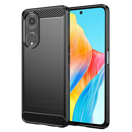 Husa de protectie Techsuit Carbon Silicone compatibil cu Oppo A98 5G, Negru