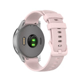 Curea smartwatch Techsuit Watchband 18mm (W006) compatibil cu Huawei Watch GT 4 (41mm)/W1/Honor Watch S1/Garmin Venu 2S/Vivoactive 4S, Roz