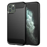 Husa de protectie Techsuit Carbon Silicone compatibil cu iPhone 11 Pro Max, Negru