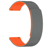 Curea smartwatch Techsuit Watchband 22mm (W074) compatibil cu Samsung Galaxy Watch (46mm)/Watch 3/Gear S3, Huawei Watch GT/GT 2 (46mm), Gri / Orange