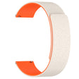 Curea smartwatch Techsuit Watchband 20mm (W074) compatibil cu Samsung Galaxy Watch4/5/Active 2, Huawei Watch GT 3 (42mm)/GT 3 Pro (43mm), Bej /Orange