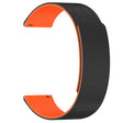 Curea smartwatch Techsuit Watchband 22mm (W074) compatibil cu Samsung Galaxy Watch (46mm)/Watch 3/Gear S3, Huawei Watch GT/GT 2 (46mm), Negru / Orange