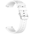 Curea smartwatch Techsuit Watchband 18mm (W075) compatibil cu Huawei Watch GT 4 (41mm)/W1/Honor Watch S1/Garmin Venu 2S/Vivoactive 4S, Alb