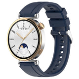 Curea smartwatch Techsuit Watchband 18mm (W075) compatibil cu Huawei Watch GT 4 (41mm)/W1/Honor Watch S1/Garmin Venu 2S/Vivoactive 4S, Bleumarin