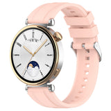Curea smartwatch Techsuit Watchband 18mm (W075) compatibil cu Huawei Watch GT 4 (41mm)/W1/Honor Watch S1/Garmin Venu 2S/Vivoactive 4S, Roz
