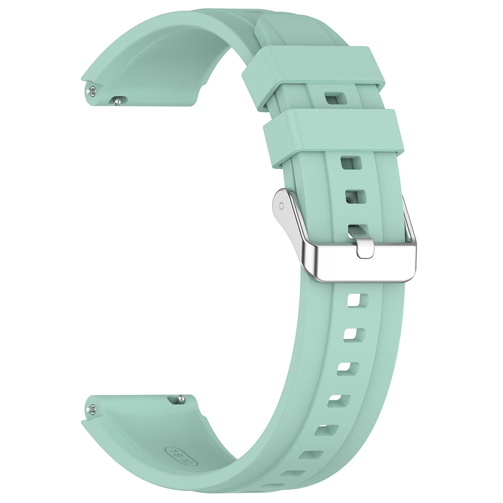 Curea smartwatch Techsuit Watchband 18mm (W075) compatibil cu Huawei Watch GT 4 (41mm)/W1/Honor Watch S1/Garmin Venu 2S/Vivoactive 4S, Verde Menta