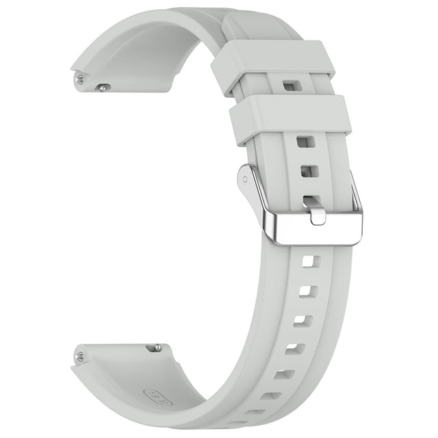 Curea smartwatch Techsuit Watchband 18mm (W075) compatibil cu Huawei Watch GT 4 (41mm)/W1/Honor Watch S1/Garmin Venu 2S/Vivoactive 4S, Gri