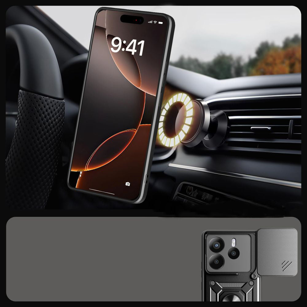 Husa de protectie Techsuit CamShield Series compatibil cu Xiaomi Redmi Note 14 5G, Negru