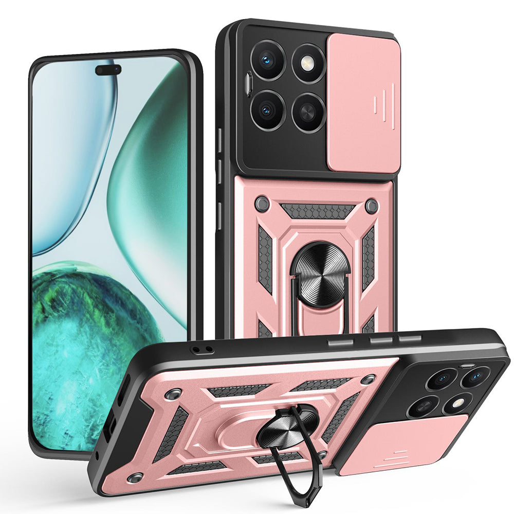 Husa de protectie Techsuit CamShield Series compatibil cu Honor X8c, Roz Auriu