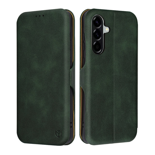 Husa de protectie Techsuit Safe Wallet Plus compatibil cu Samsung Galaxy A56 5G, Verde
