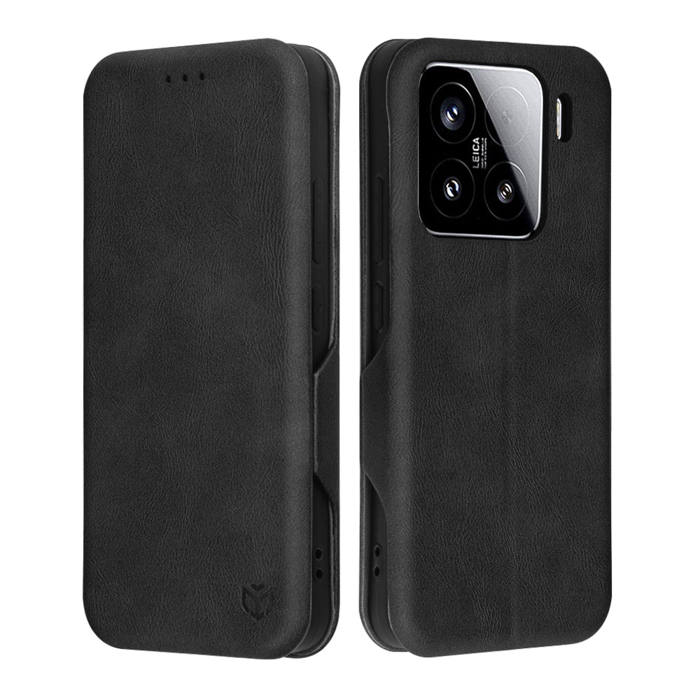 Husa de protectie Techsuit Safe Wallet Plus compatibil cu Xiaomi 15, Negru