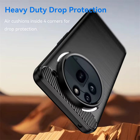 Husa de protectie Techsuit Carbon Silicone compatibil cu Nothing Phone (3a) Pro, Albastru