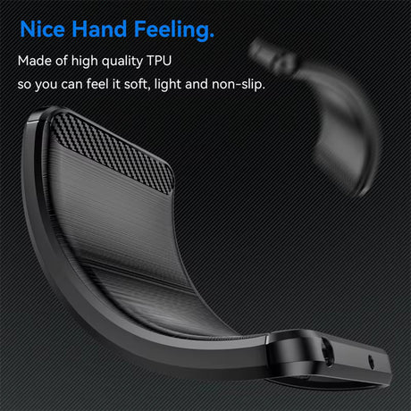 Husa de protectie Techsuit Carbon Silicone compatibil cu Nothing Phone (3a) Pro, Negru