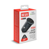 Incarcator ColorWay Mini Car (CW-CHA036Q-GR), 2x USB, Quick Charge 2.0 & 3.0, 36W, 3A, Huawei FCP, Auto ID Chip, 24V, Gri