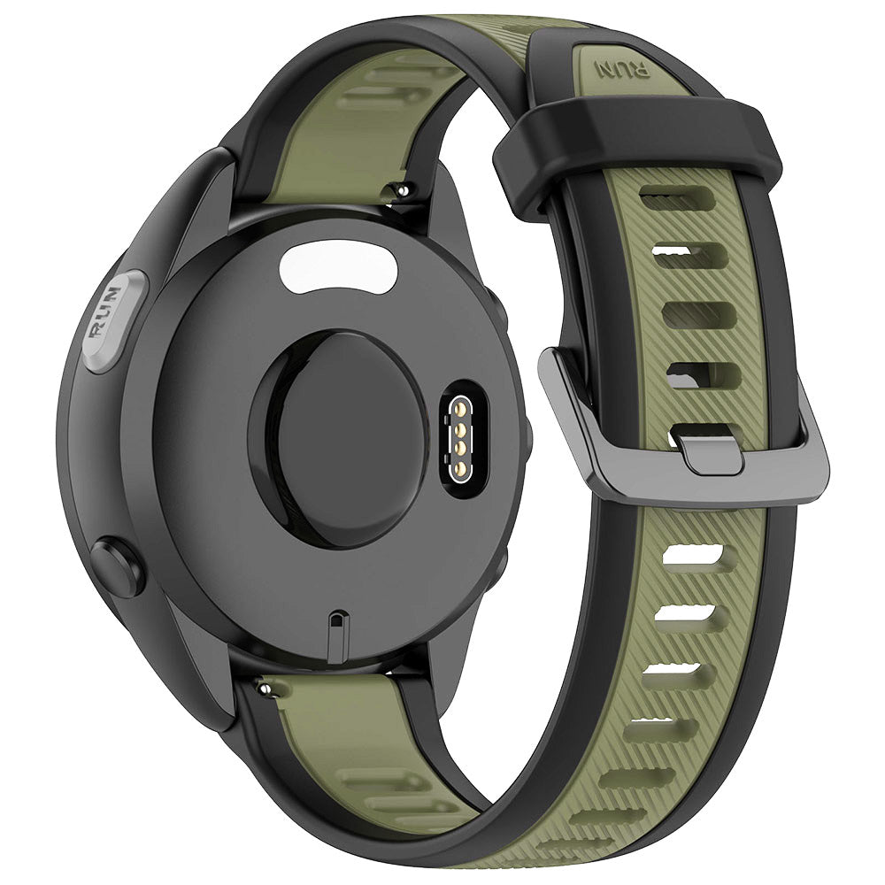 Curea smartwatch Techsuit Watchband 20mm (W053) compatibil cu Samsung Galaxy Watch 4/5/Active 2, Huawei Watch GT 3 (42mm)/GT 3 Pro (43mm), Kaki