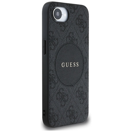 Husa de protectie Guess 4G Circle Classic Logo MagSafe (GUHMPSE4P4PGRSGW) compatibil cu iPhone 16e / iPhone 17e, Maro