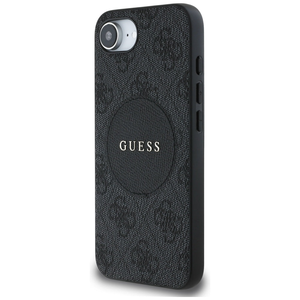 Husa de protectie Guess 4G Circle Classic Logo MagSafe (GUHMPSE4P4PGRSGW) compatibil cu iPhone 16e / iPhone 17e, Maro